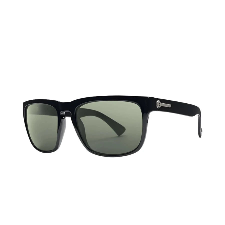 ELECTRIC Knoxville XL Gloss Black - Grey Polarized Sunglasses Sunglasses Electric 