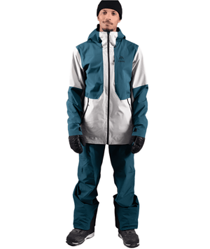 JONES MTN Surf Recycled Shell Snowboard Jacket Smoke Grey 2025 Men's Snow Jackets Jones Snowboards 