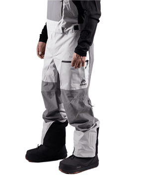 JONES MTN Surf Recycled Bib Snowboard Pants Smoke Grey 2025 Men's Snow Bib Pants Jones Snowboards 