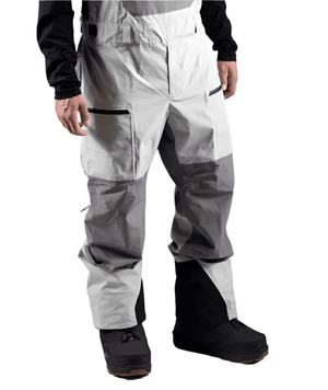 JONES MTN Surf Recycled Bib Snowboard Pants Smoke Grey 2025 Men's Snow Bib Pants Jones Snowboards 