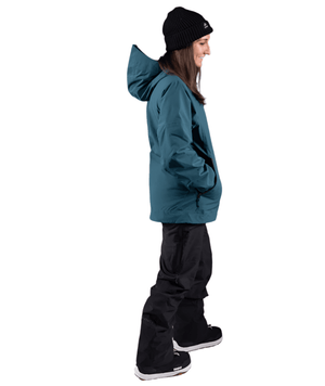 JONES Women's MTN Surf Recycled Snowboard Jacket Pacific Teal 2025 Women's Snow Jackets Jones Snowboards 