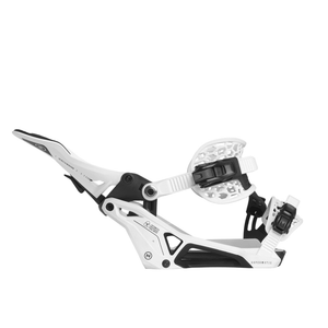 NIDECKER Supermatic Snowboard Bindings White 2025 Men's Snowboard Bindings Nidecker 