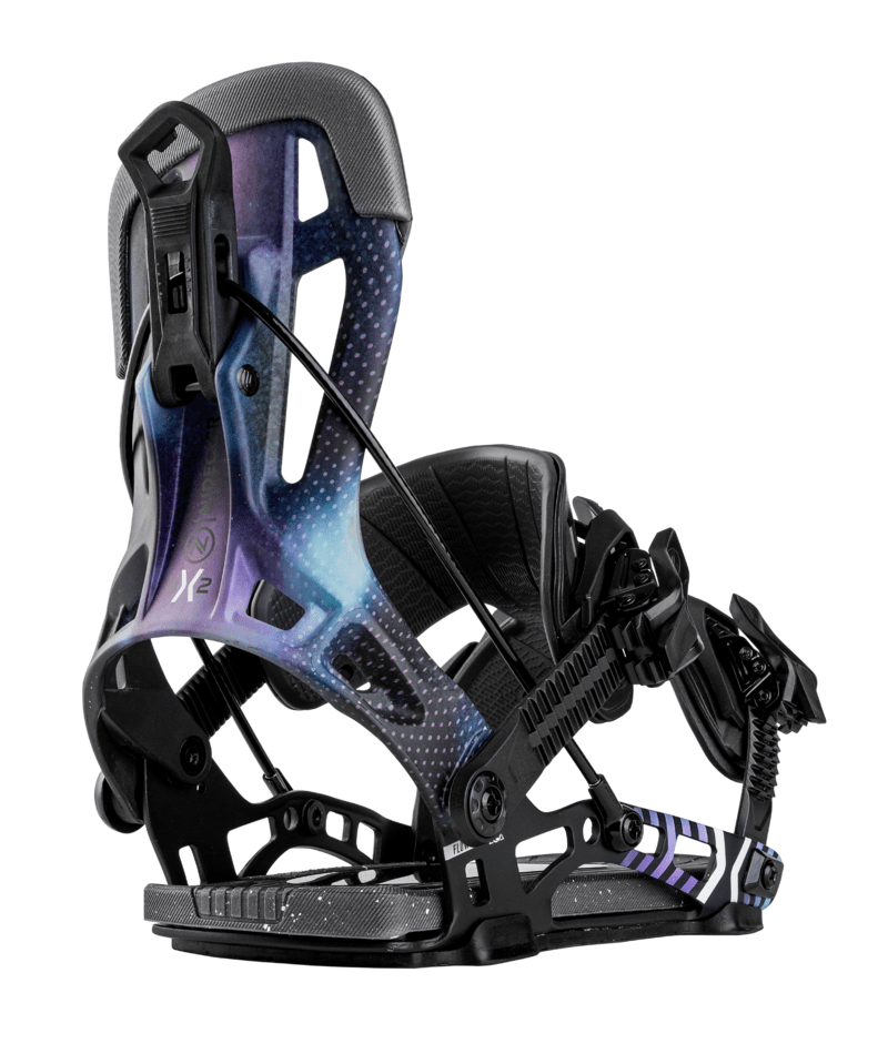 FLOW NX2 Fusion Snowboard Bindings Spaceblack 2025 Men's Snowboard Bindings Nidecker 