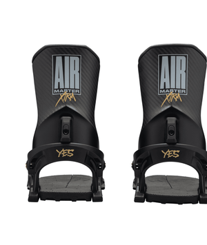 YES Airmaster Xtrm Snowboard Bindings Black 2025 Men's Snowboard Bindings Yes Snowboards 