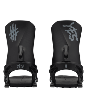 YES Drive Snowboard Bindings Black 2025 Men's Snowboard Bindings Yes Snowboards 