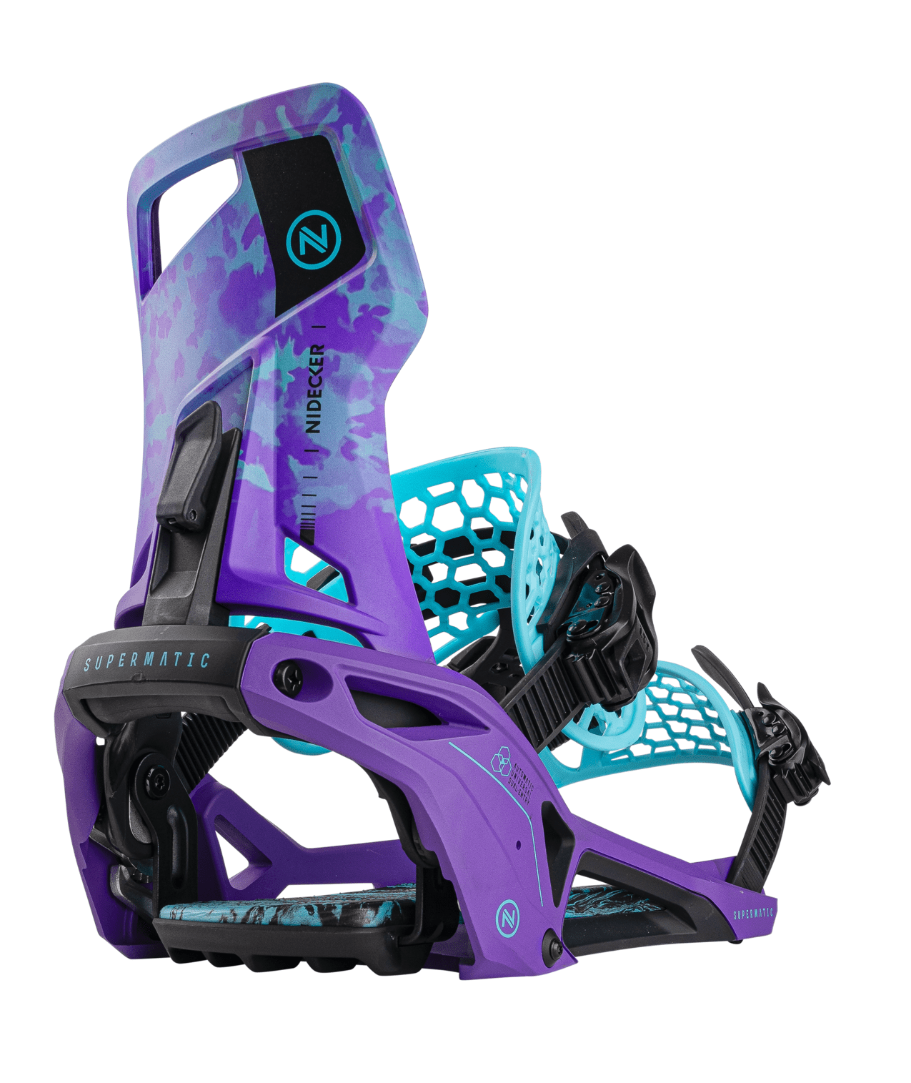 NIDECKER Supermatic Snowboard Bindings Joker Purple 2025