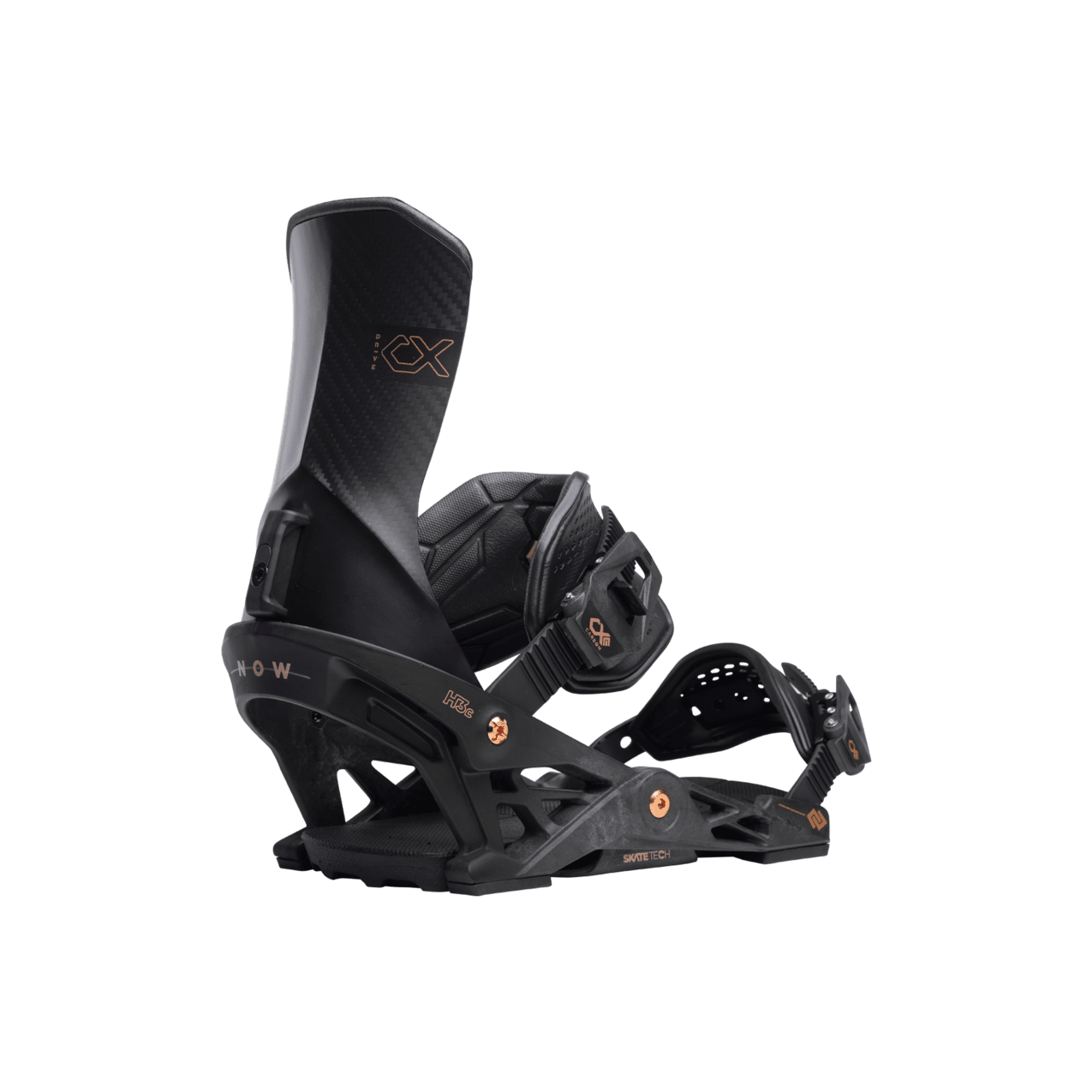 NOW Drive CX Snowboard Bindings Black 2024 - Freeride Boardshop