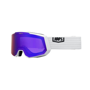 100% Snowcraft XL White - HiPER White Mirror + HiPER Violet Mirror Snow Goggle Snow Goggles 100% 