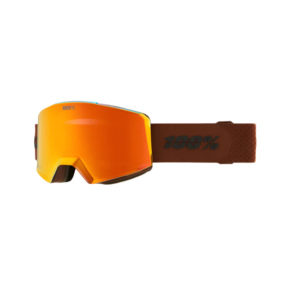 100% Norg Fog - HiPER Orange Mirror + HiPER Turquoise Mirror Snow Goggle Snow Goggles 100% 