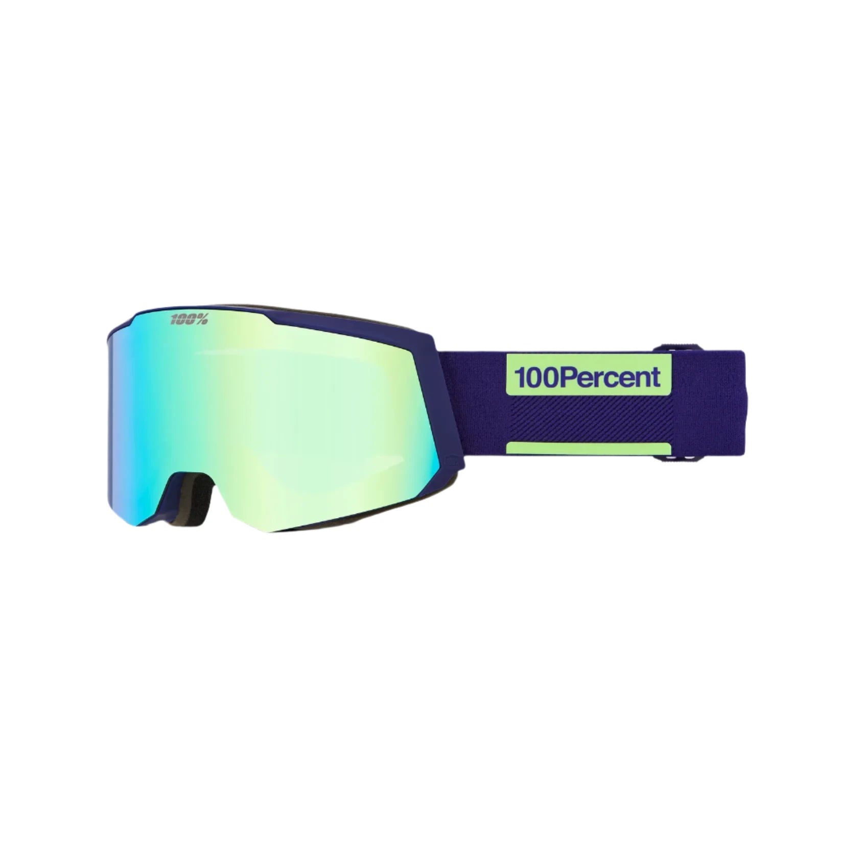 100% Snowcraft S Eggplant - HiPER Green Mirror + HiPER True Gold Mirror Snow Goggle Snow Goggles 100% 