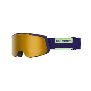 100% Snowcraft S Eggplant - HiPER Green Mirror + HiPER True Gold Mirror Snow Goggle Snow Goggles 100% 