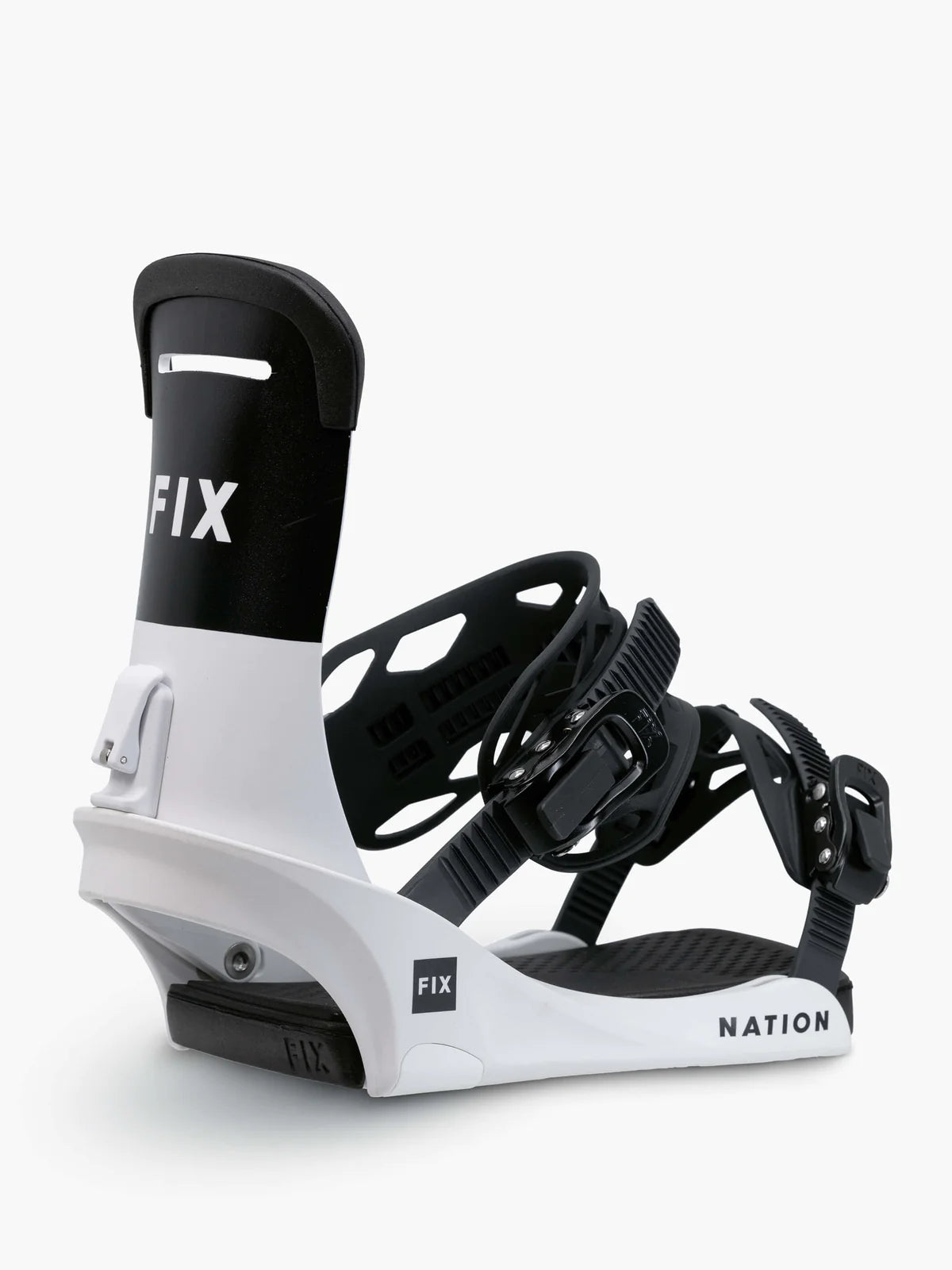 FIX Nation Snowboard Bindings White 2024 - Freeride Boardshop