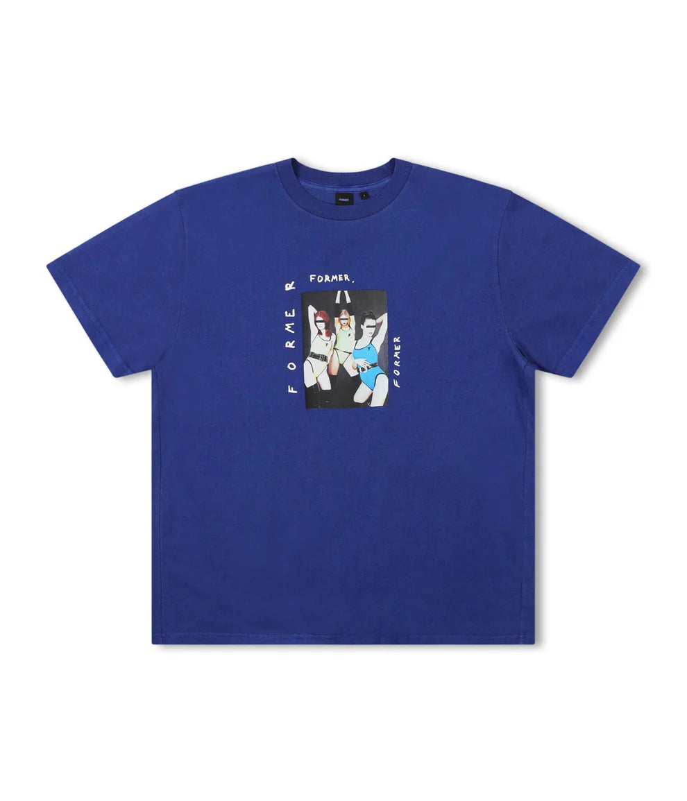 FORMER Girl Band T-Shirt Deep Cobalt Men's Short Sleeve T-Shirts Former 