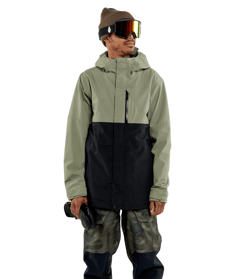 VOLCOM L GORE TEX Snowboard Jacket Light Military 2024 Freeride Boardshop