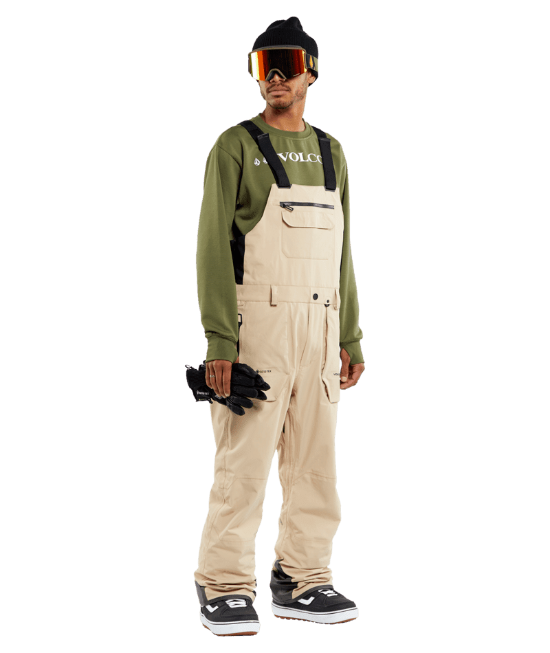 VOLCOM Rain GORE-TEX Bib Overall Snowboard Pants Khakiest 2024