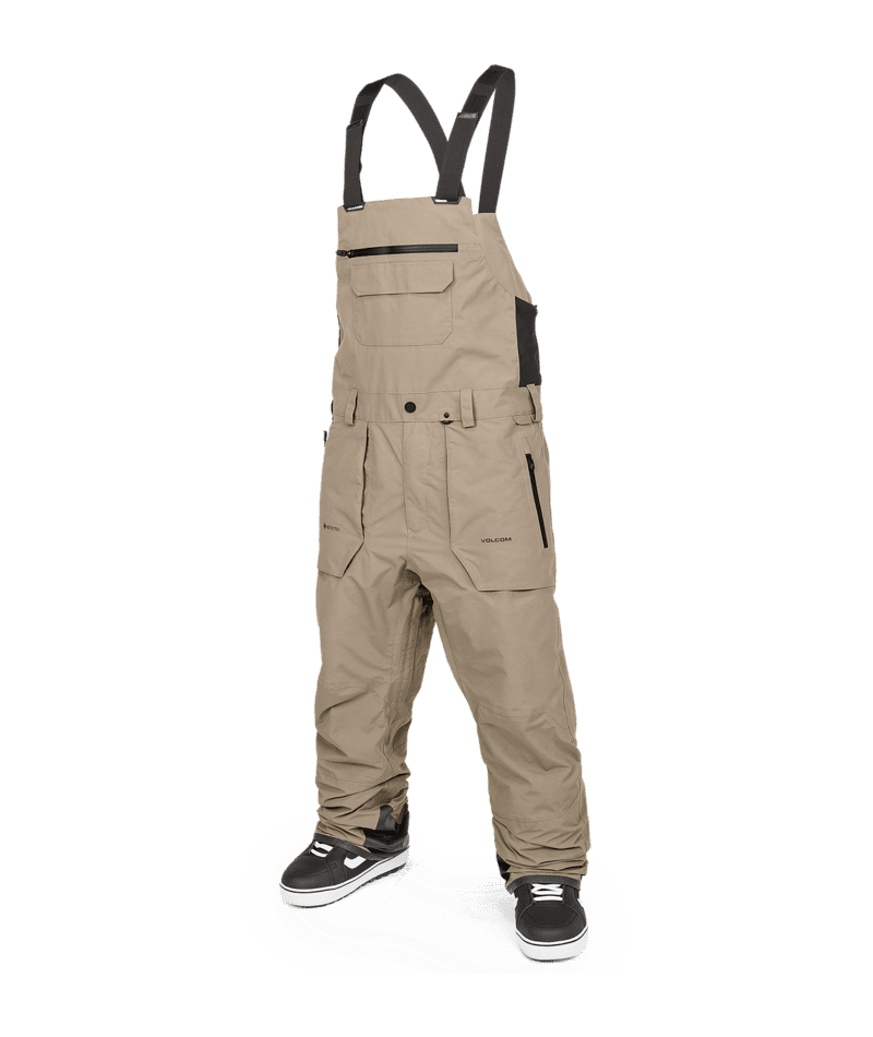 VOLCOM Rain GORE-TEX Bib Overall Snowboard Pants Chestnut Brown 2025 Men's Snow Bib Pants Volcom 