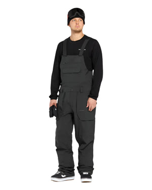 VOLCOM Roan Bib Overall Snowboard Pants Black 2025 Men's Snow Bib Pants Volcom 