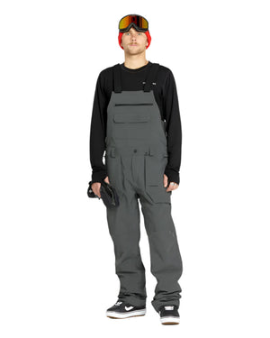 VOLCOM Roan Bib Overall Snowboard Pants Charcoal 2025 Men's Snow Bib Pants Volcom 