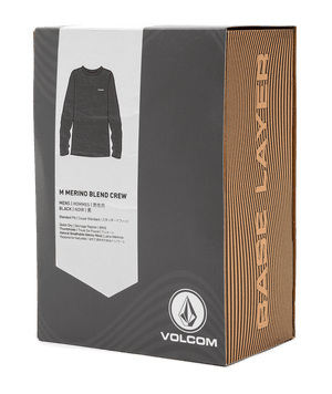 VOLCOM Merino Blend Crew Base Layer Black Men's Base Layers Volcom 