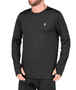 VOLCOM V-Science Crew Base Layer Top Black Men's Base Layers Volcom 