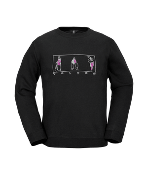 VOLCOM Essential Crew Black Men's Crewnecks Volcom 