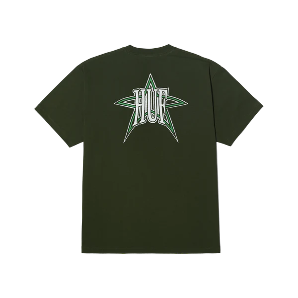 HUF Galactic T-Shirt Hunter Green Men's Short Sleeve T-Shirts Huf 