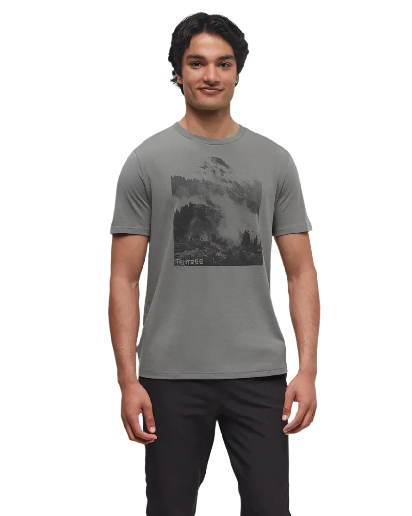 TENTREE Cloud Peak T-Shirt Mineral/Cloud Peak Men's Short Sleeve T-Shirts Tentree 