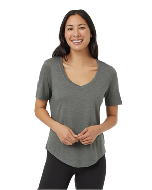 TENTREE Women's TreeBlend Classic V-Neck T-Shirt Mineral Heather Women's T-Shirts Tentree 