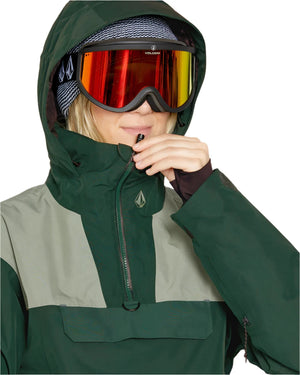 VOLCOM Women's GORE-TEX Fern Insulated Snowboard Jacket Scarab 2025 Women's Snow Jackets Volcom 