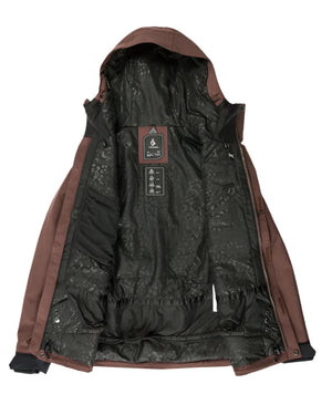 VOLCOM Women's Stoney Shadow Insulated Snowboard Jacket Mahogany 2025 Women's Snow Jackets Volcom 