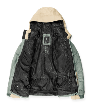 VOLCOM Women's Puffleup Snowboard Jacket Lichen Green 2025 Women's Snow Jackets Volcom 