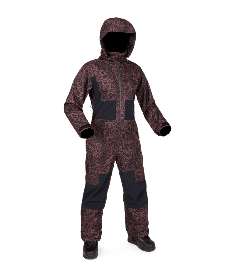 VOLCOM Women's Shiloh Snow Suit Leopard 2025 Women's Snow Jackets Volcom 