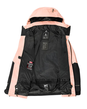 VOLCOM Women's AT GORE-TEX Stretch Snowboard Jacket Coral Haze 2025 Women's Snow Jackets Volcom 