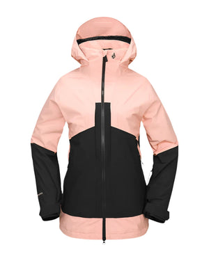 VOLCOM Women's AT GORE-TEX Stretch Snowboard Jacket Coral Haze 2025 Women's Snow Jackets Volcom 