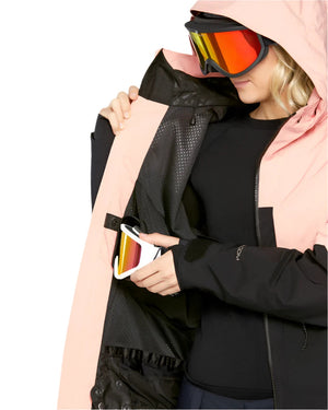 VOLCOM Women's AT GORE-TEX Stretch Snowboard Jacket Coral Haze 2025 Women's Snow Jackets Volcom 