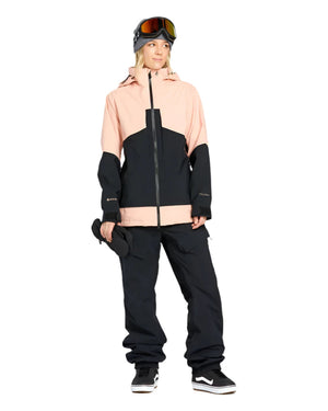 VOLCOM Women's AT GORE-TEX Stretch Snowboard Jacket Coral Haze 2025 Women's Snow Jackets Volcom 