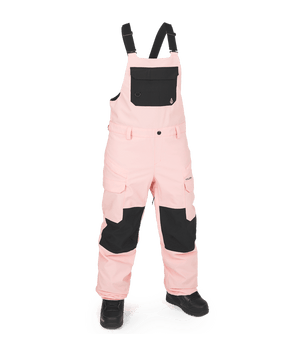 VOLCOM Women's Creston 3D Stretch Bib Overall Snowboard Pant Coral Haze 2025 Women's Snow Bib Pants Volcom 