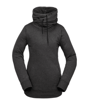 VOLCOM Women's Tower Pullover Fleece Black Women's Pullover Hoodies Volcom 