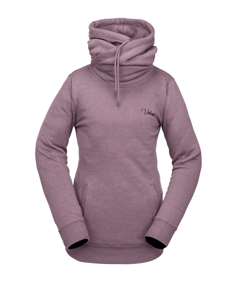 VOLCOM Women's Tower Pullover Fleece Dusty Lavender Women's Pullover Hoodies Volcom 