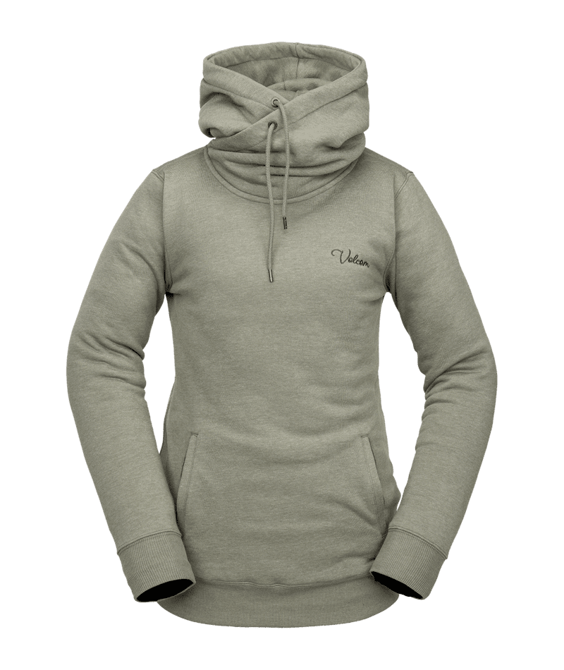 VOLCOM Women's Tower Pullover Fleece Lichen Green Women's Pullover Hoodies Volcom 