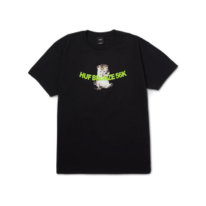 HUF X BRONZE Hang In There T-Shirt Black Men's Short Sleeve T-Shirts Huf 