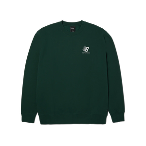 HUF X BRONZE Crewneck Sweater Forest Green Men's Crewnecks Huf 