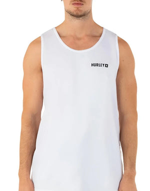 HURLEY Everyday Four Corners Tank Top White Men's Tank Tops Hurley 