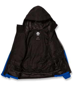 VOLCOM Kids Vernon Insulated Snowboard Jacket Electric Blue 2024 Youth Snow Jackets Volcom 