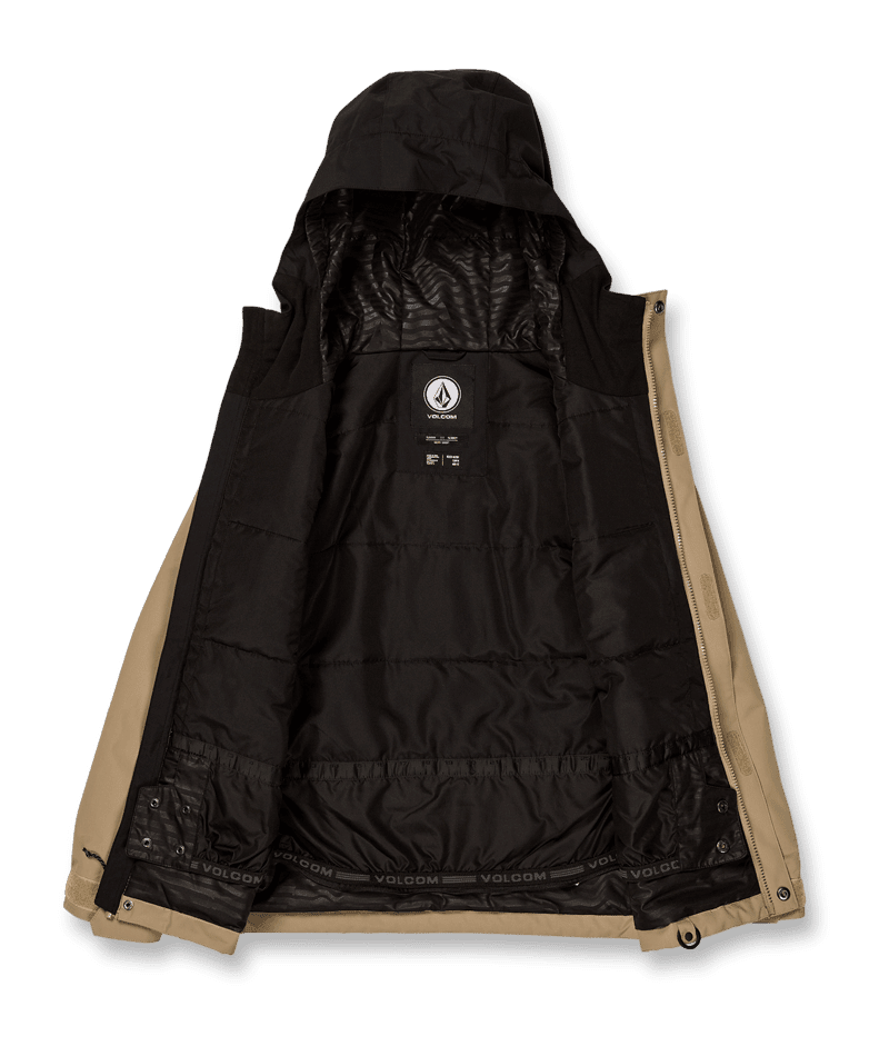 VOLCOM Kids Stone 91 Insulated Snowboard Jacket Dark Khaki 2024 Freeride Boardshop