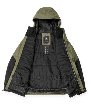 VOLCOM Youth Vernon Insulated Snowboard Jacket Ivy 2025 Youth Snow Jackets Volcom 