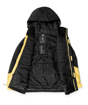 VOLCOM Youth Ryder Insulated Snowboard Jacket Dark Yellow Youth Snow Jackets Volcom 