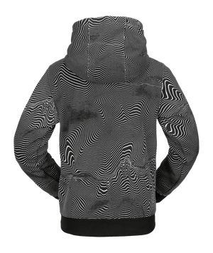 VOLCOM Youth Hydro Fleece Pullover Hoodie Black Print Boy's Pullover Hoodies Volcom 