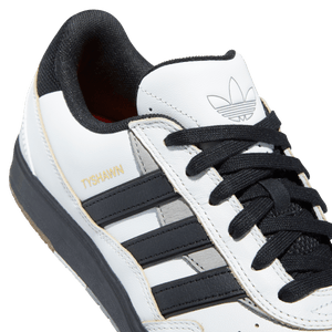 ADIDAS Tyshawn II Shoes Crystal White/Core Black/Charcoal Solid Grey Men's Skate Shoes Adidas 