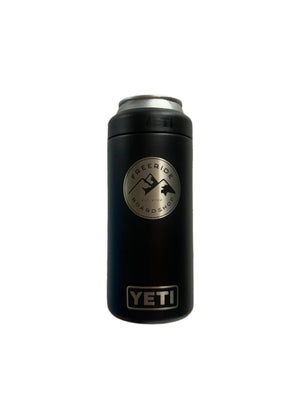 YETI Rambler 355 ML Colster Slim Can Insulator Black Freeride Drinkware Yeti 